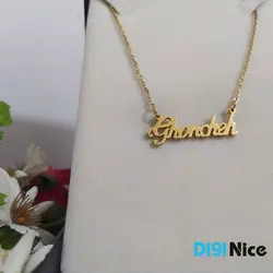 گردنبند طلا 18 عیار طرح Ghoncheh غنچه (کد DN-P3313)