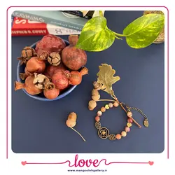 دستبند سنگ جید طیف قهوه ای - فروشگاه بدلیجات و زیورآلات منگوله