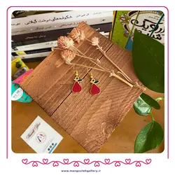 گوشواره آویز گلابی - فروشگاه بدلیجات و زیورآلات منگوله