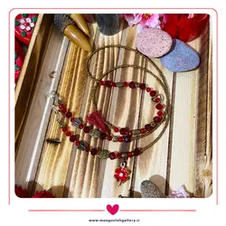 بندعینک کریستال قرمز - فروشگاه بدلیجات و زیورآلات منگوله