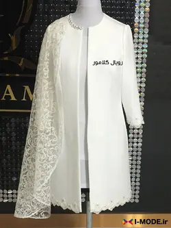 خرید کت عروس مدل ارمغان مدل جدید مانتو مجلسی کتی سفید شیک