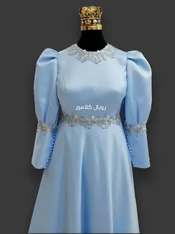 لباس مجلسی آبی زنانه لباس مجلسی بلند دخترانه - فروشگاه اینترنتی مد و لباس آیمد
