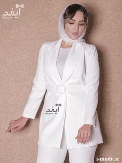 قیمت خرید مانتو عروس محضری شیک مدل نورا کت مجلسی زنانه سفید