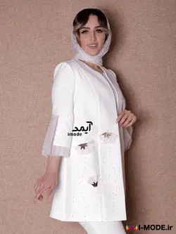 مانتو عقد محضری عروس - فروشگاه اینترنتی مد و لباس آیمد