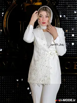 خرید کت مجلسی جذاب عروس مدل رادا مدل جدید مانتو عقد عروس