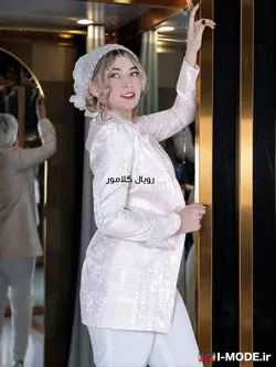 مشخصات قیمت و خرید کت ژاکارد صورتی زنانه مدل ژینو کت عروس