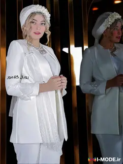قیمت خرید کت عقد شیک مدل ژالان مدل جدید کت محضری زنانه سفید