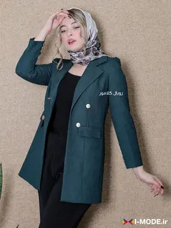 مشخصات قیمت خرید کت اسپرت زنانه مدل ریحان کت تک سبز دخترانه