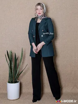 مشخصات قیمت خرید کت اسپرت زنانه مدل ریحان کت تک سبز دخترانه