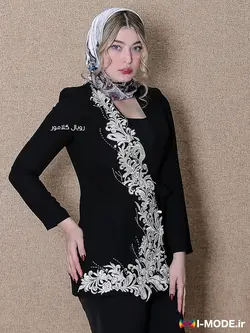 قیمت و خرید کت مشکی زنانه مجلسی مدل ریتا کت مجلسی مشکی بلند