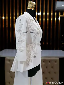 مشخصات و خرید کت دامن عروس شیک مدل جدید مانتو عقد محضری عروس
