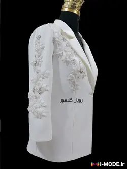 مشخصات و خرید کت تک مجلسی زنانه لاکچری مانتو عقد عروس جدید