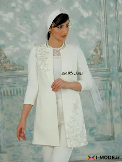 مانتو عروس چالی مانتو عقد محضری جدید کت عروس مانتو لاکچری - فروشگاه اینترنتی مد و لباس آیمد
