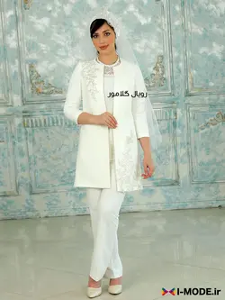 مانتو عروس چالی مانتو عقد محضری جدید کت عروس مانتو لاکچری - فروشگاه اینترنتی مد و لباس آیمد