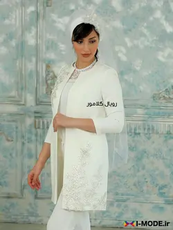 مانتو عروس چالی مانتو عقد محضری جدید کت عروس مانتو لاکچری - فروشگاه اینترنتی مد و لباس آیمد