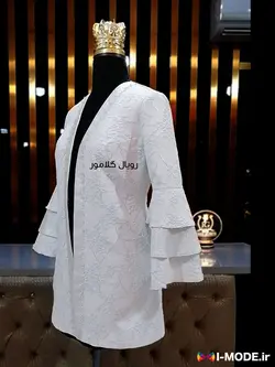 قیمت خرید مدل جدید مانتو ژاکارد زنانه شیک مانتو ژاکارد مزونی