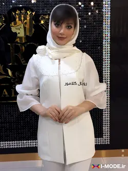 کت زنانه مدل تینا کت عقد محضری عروس مانتو عقد محضری جدید - فروشگاه اینترنتی مد و لباس آیمد