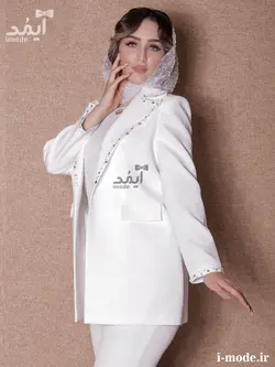 کت عقد محضری شیک مدل ساتین ۲ کت عروس جدید - مزون آیمد