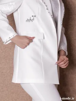 کت عقد محضری شیک مدل ساتین ۲ کت عروس جدید - مزون آیمد