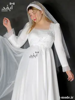 خرید پیراهن عقد محضری جواهر دوزی لباس عقد محضری باحجاب شیک