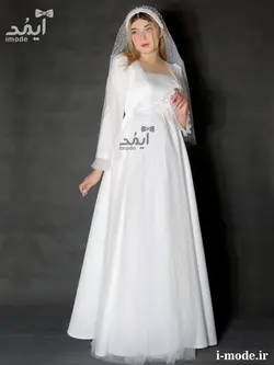خرید پیراهن عقد محضری جواهر دوزی لباس عقد محضری باحجاب شیک