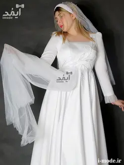 خرید پیراهن عقد محضری جواهر دوزی لباس عقد محضری باحجاب شیک