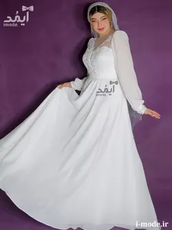 خرید مدل لباس عقد محضری لاکچری جواهر دوزی مدل شانا مزون آیمد