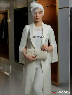 خرید مانتو ژاکارد بلند مدل ملکه مدل مانتو مجلسی ژاکارد جدید