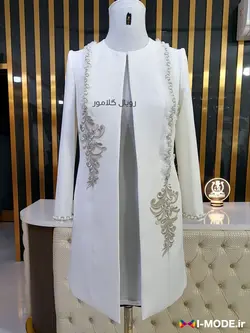 خرید کت مجلسی عروس مدل ستاره ۲ مدل مانتو عقد محضری عروس جدید
