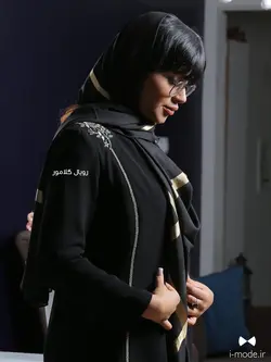 مانتو مشکی بلند مدل آنوشا مانتو مشکی زنانه شیک مانتو مجلسی