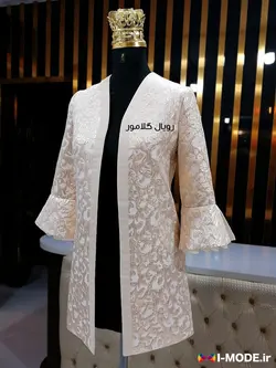 مدل مانتو ژاکارد طلایی شیک خرید مانتو مجلسی طلایی جدید زنانه