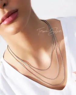 زنجیر نقره طنابی ZT 1008