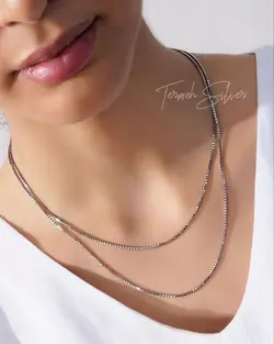 زنجیر نقره ونیزی ضخیم ZT 1005
