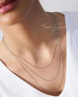 زنجیر نقره دیپلمات ظریف ZT 1002