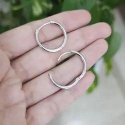 گوشواره نقره کلیپسی حلقه GT 1040