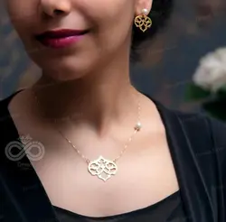 نیم ست نقره طرح اسلیمی کد 10007