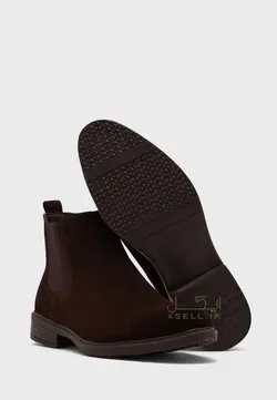 بوت رابرت وود مدل فاوکس چلسی جیر رنگ قهوه‌ای