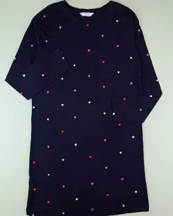 پیراهن سورمه ای قلبی » پوشاک مظفری فروشگاه خرید لباس دخترانه زنانه شیک مجلسی مد روز