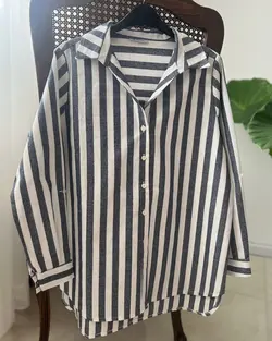 شومیز لنین راه راه » پوشاک مظفری خرید لباس زنانه ،مردانه