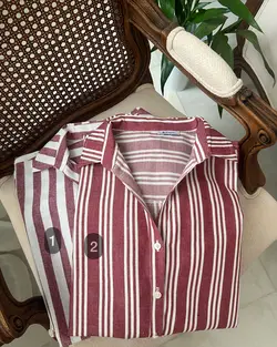 شومیز لنین راه راه » پوشاک مظفری خرید لباس زنانه ،مردانه