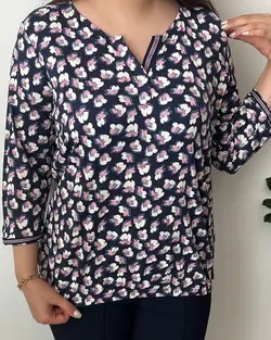 بلوز طرحدار مولتی بلو &raquo; پوشاک مظفری خرید لباس زنانه ،مردانه