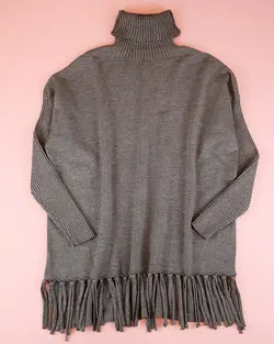 تونیک یقه اسکی پایین ریش • پوشاک مظفری فروشگاه خرید لباس دخترانه زنانه شیک مجلسی ارزان مد روز