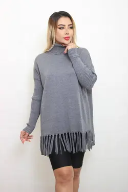 تونیک یقه اسکی پایین ریش • پوشاک مظفری فروشگاه خرید لباس دخترانه زنانه شیک مجلسی ارزان مد روز