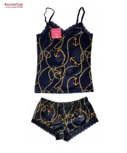 ست تاپ شورتک مخملی کد CH1501 Cottonhill کوتون هیل