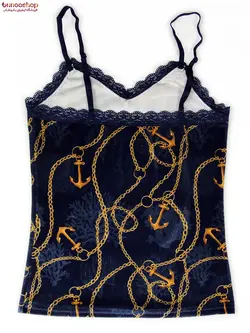 ست تاپ شورتک مخملی کد CH1501 Cottonhill کوتون هیل