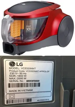 جارو برقی ال جی اب وخاک مدل VC5320NNT