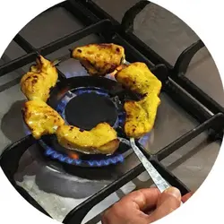 سیخ کباب دایره ای