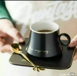 لیوان زیری دار قاشق برگ