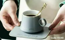 لیوان زیری دار قاشق برگ