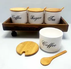 جا ادویه پیمانه دار سرامیکی